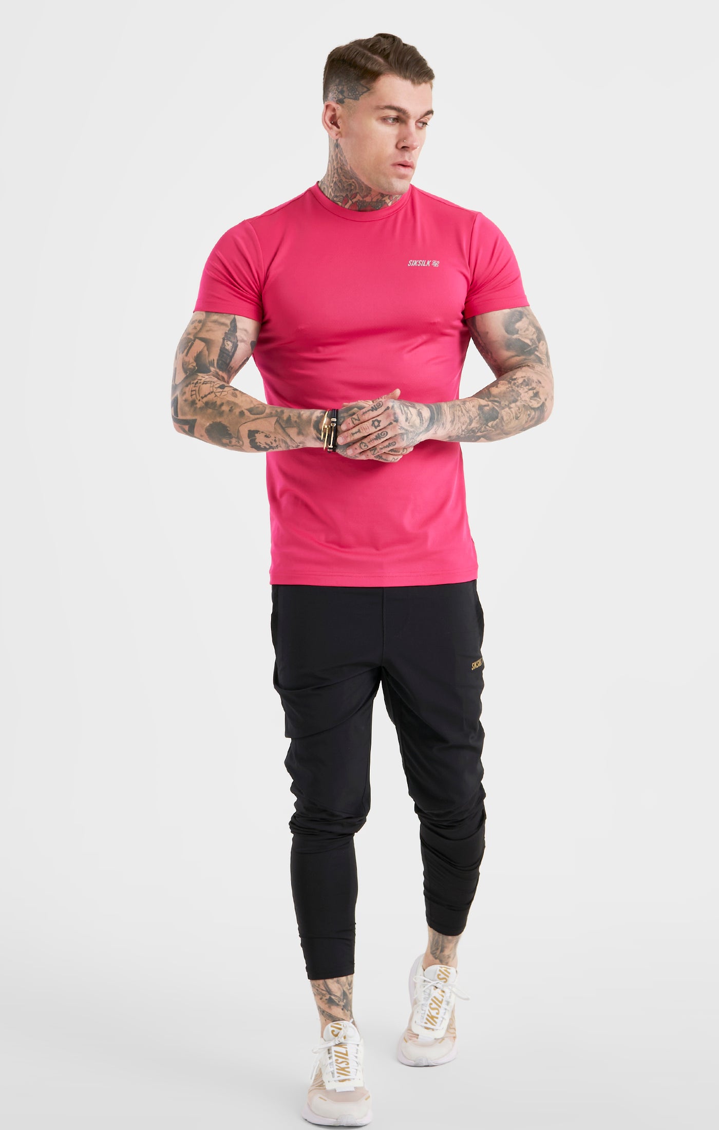 Cargar imagen en el visor de la galería, Pink Sports Poly T-Shirt (2)