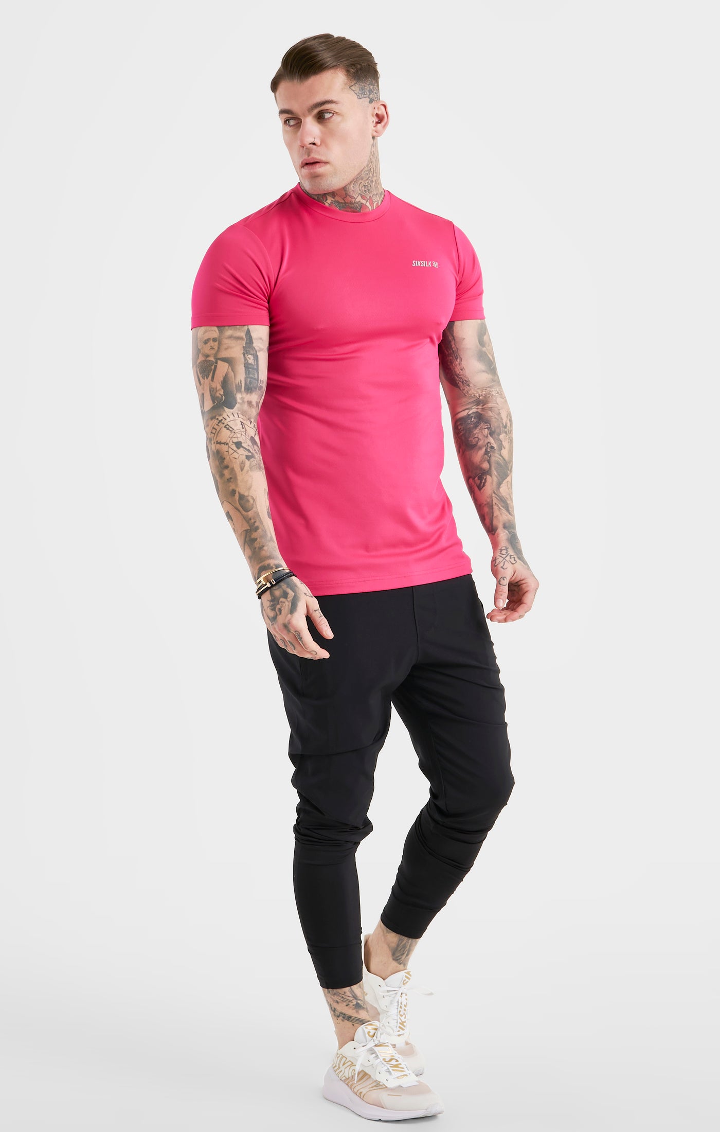 Cargar imagen en el visor de la galería, Pink Sports Poly T-Shirt (3)