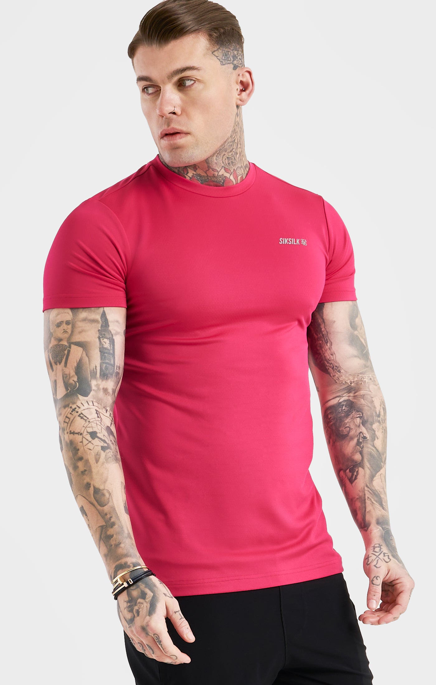 Cargar imagen en el visor de la galería, Pink Sports Poly T-Shirt