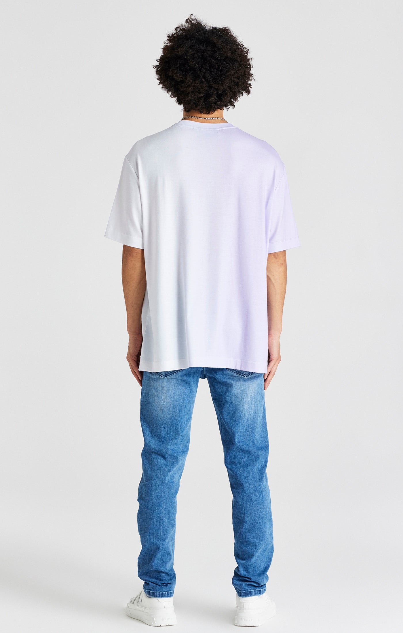 Cargar imagen en el visor de la galería, Purple Print Oversized Short Sleeve T-Shirt (5)