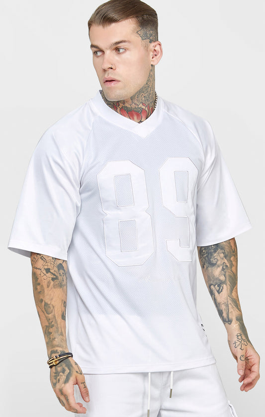 Camiseta Oversize Retro Blanca