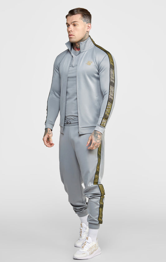 Grey Taped Track Top