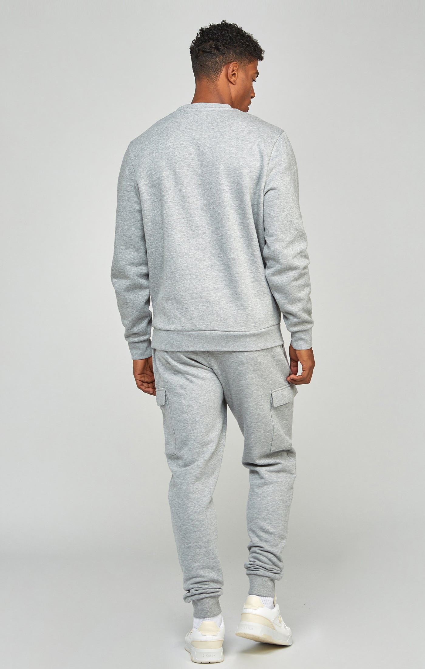 Cargar imagen en el visor de la galería, Grey Marl Essential Sweatshirt (4)