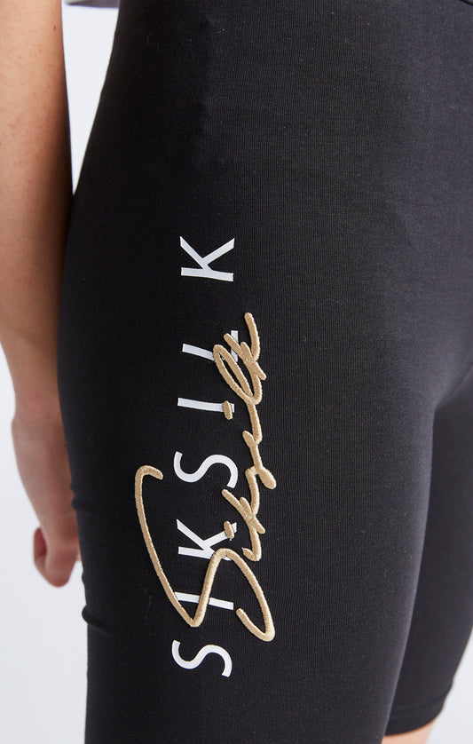 Pantalón ciclista SikSilk Signature - Negro