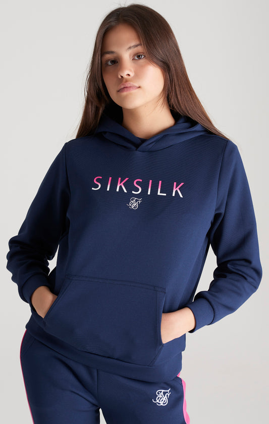 Sudadera de chándal SikSilk con logotipo degradado - Azul marino