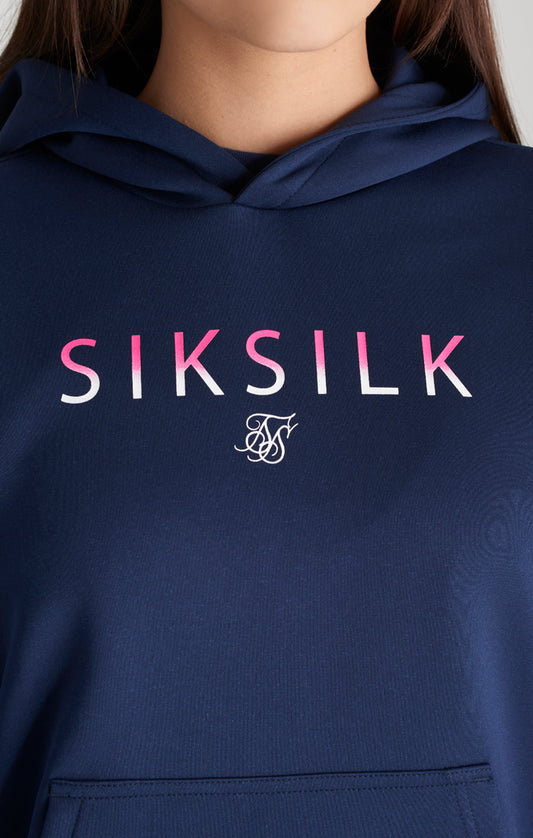 Sudadera de chándal SikSilk con logotipo degradado - Azul marino