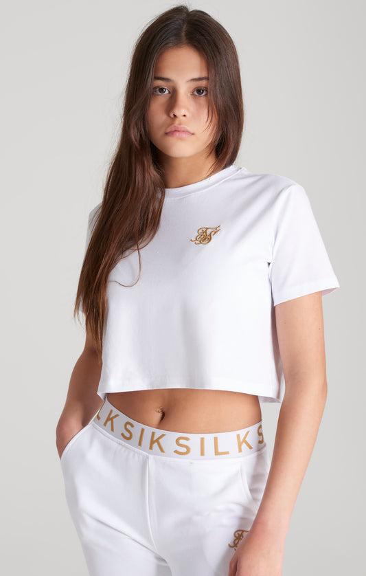 Camiseta corta SikSilk Basic - Blanco