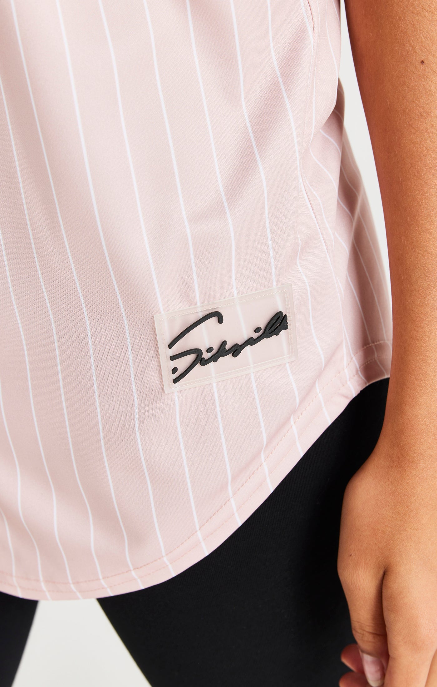 Cargar imagen en el visor de la galería, SikSilk Original Baseball Stripe Jersey - Pink (6)