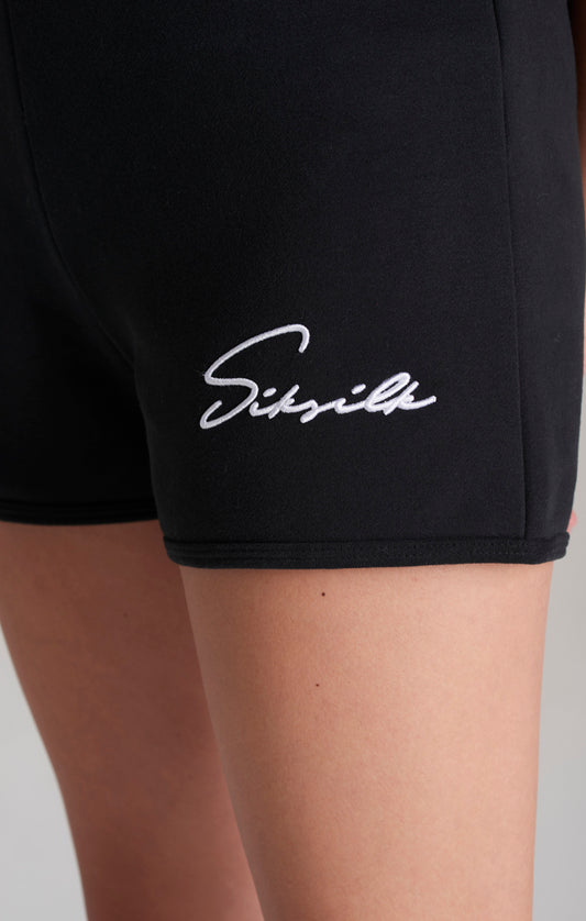 Pantalón corto de correr SikSilk Signature - Negro