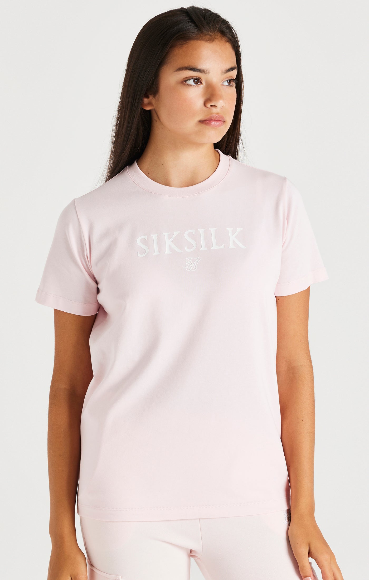 Cargar imagen en el visor de la galería, Camiseta SikSilk con la marca - Rosa