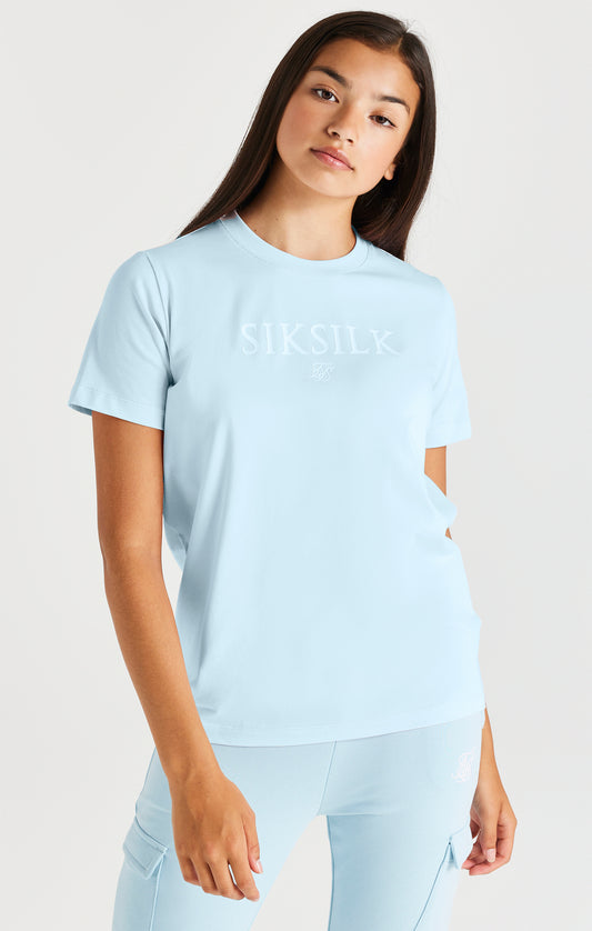 Camiseta con Logotipo SikSilk - Azul
