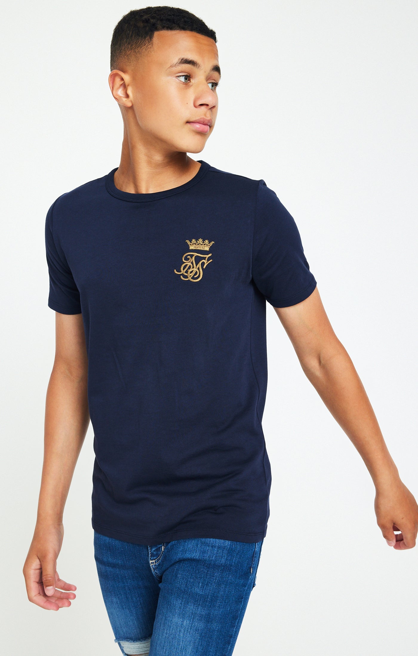 Cargar imagen en el visor de la galería, Camiseta de deporte Messi X SikSilk - Azul marino