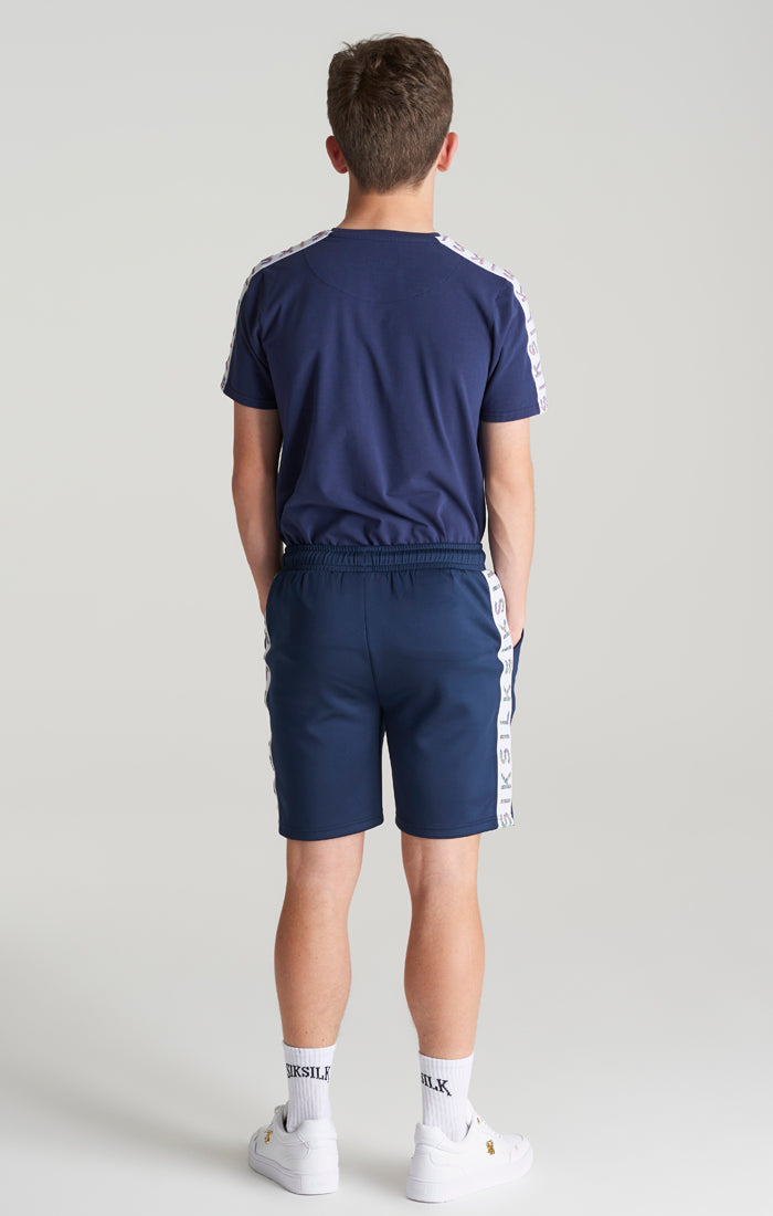 Laad de afbeelding in de Galerij viewer, Camiseta SikSilk Medley con cinta - Azul marino (6)