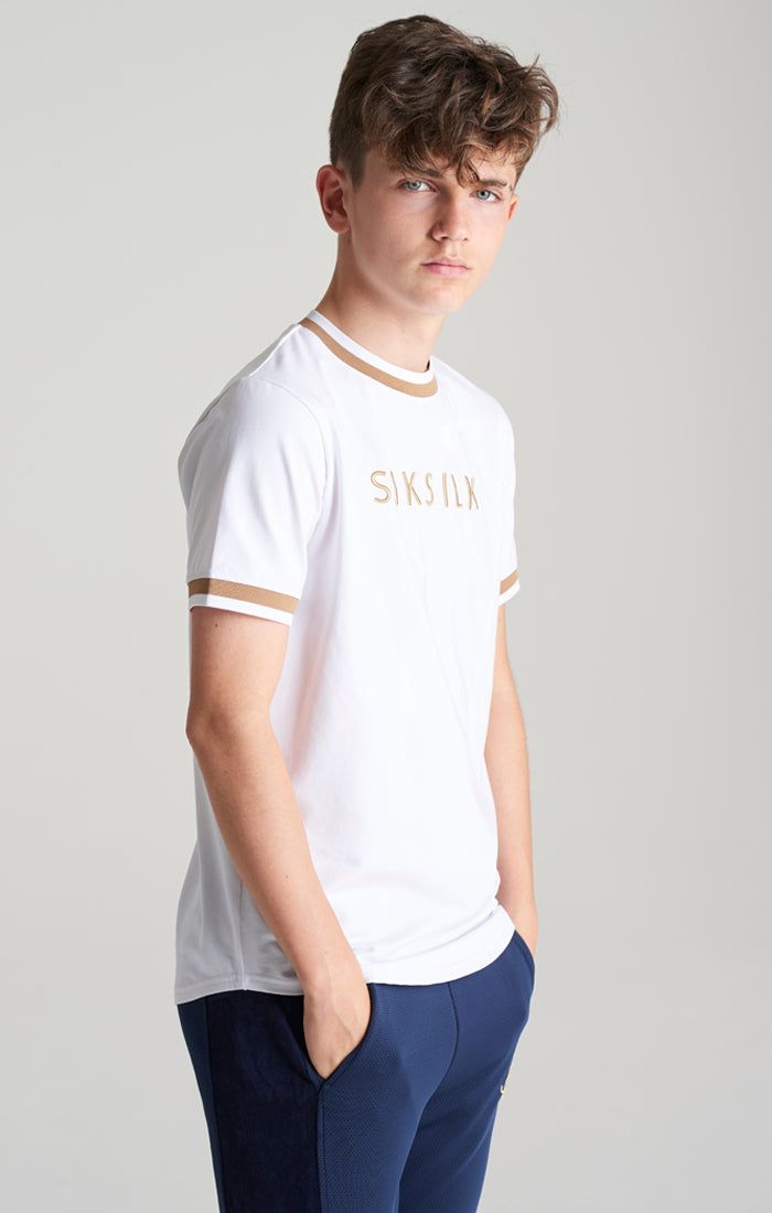 Cargar imagen en el visor de la galería, Camiseta SikSilk Platinum - Blanco (2)