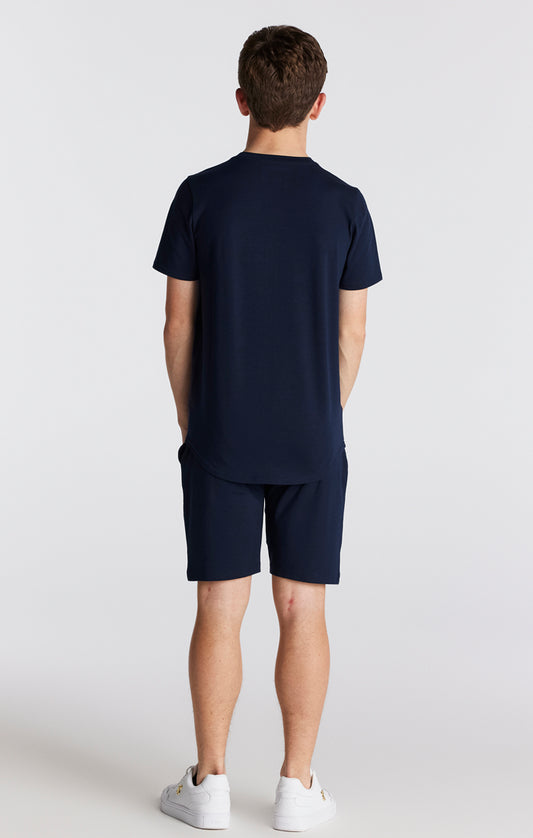 Conjunto SikSilk camiseta y pantalón corto - Azul marino