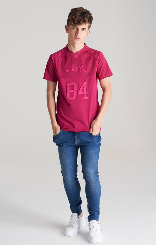 Camiseta deportiva SikSilk Retro - Rosa