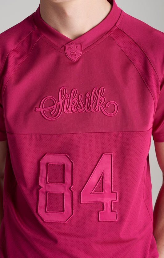 Camiseta deportiva SikSilk Retro - Rosa