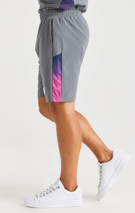 Pantalón corto SikSilk Navigate con paneles degradados - Gris