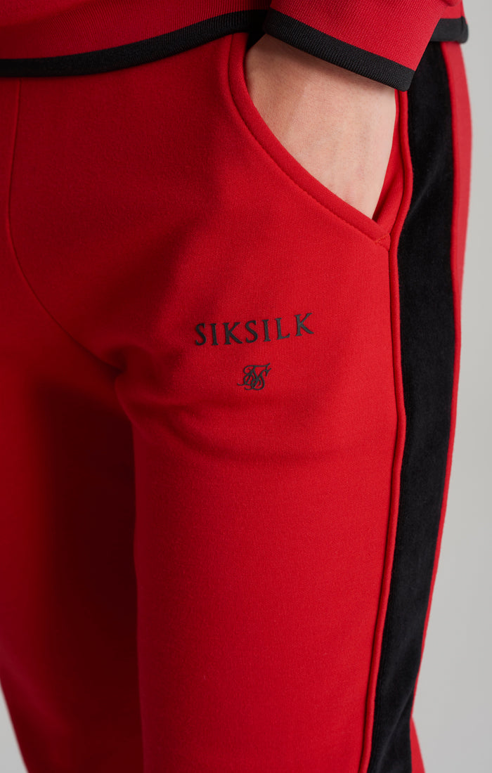 Cargar imagen en el visor de la galería, Jogger SikSilk Imperial tobillo ajustado - Rojo y Negro (2)