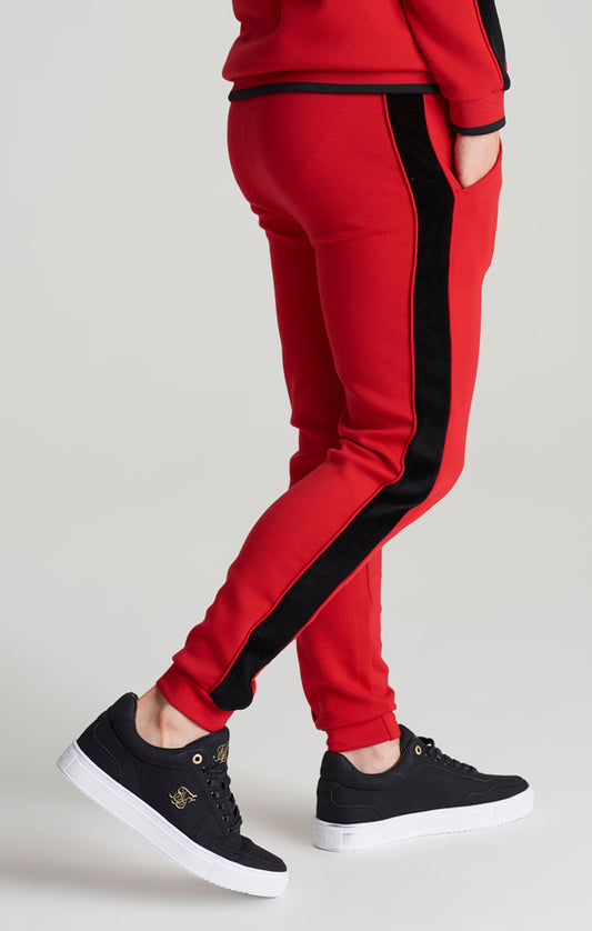 Jogger SikSilk Imperial tobillo ajustado - Rojo y Negro