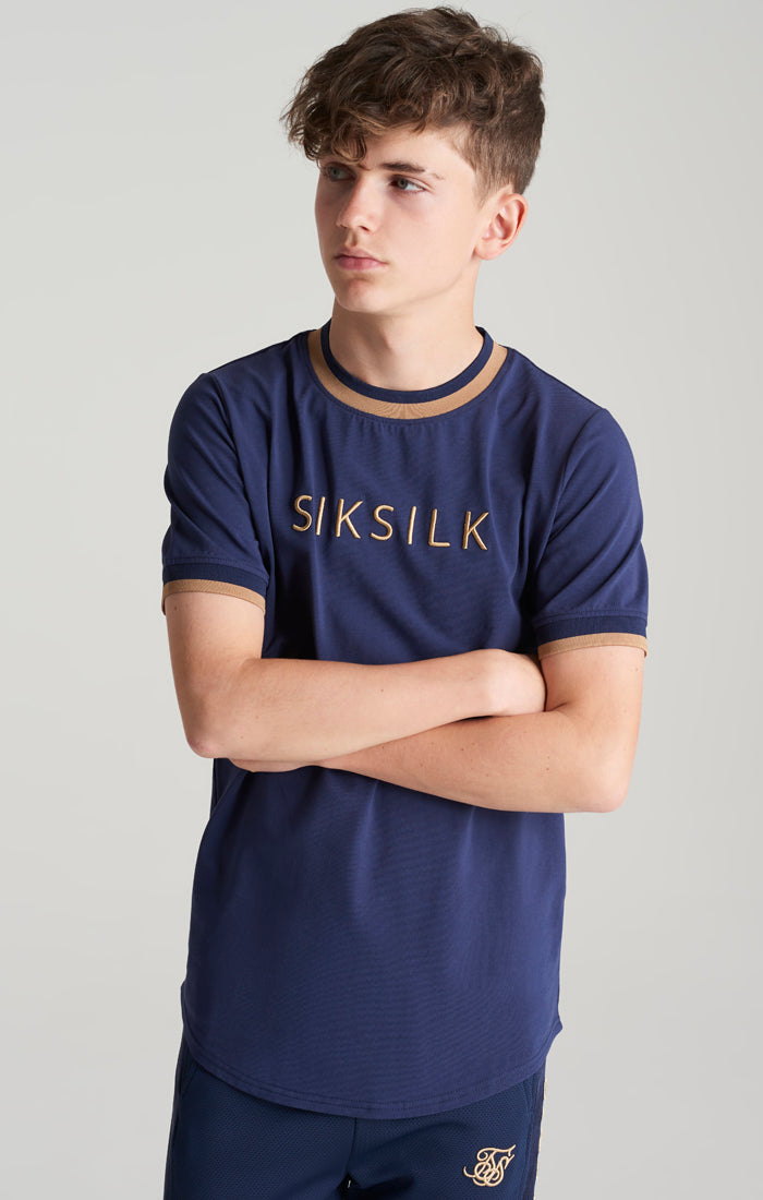 Cargar imagen en el visor de la galería, Camiseta SikSilk Platinum - Azul marino