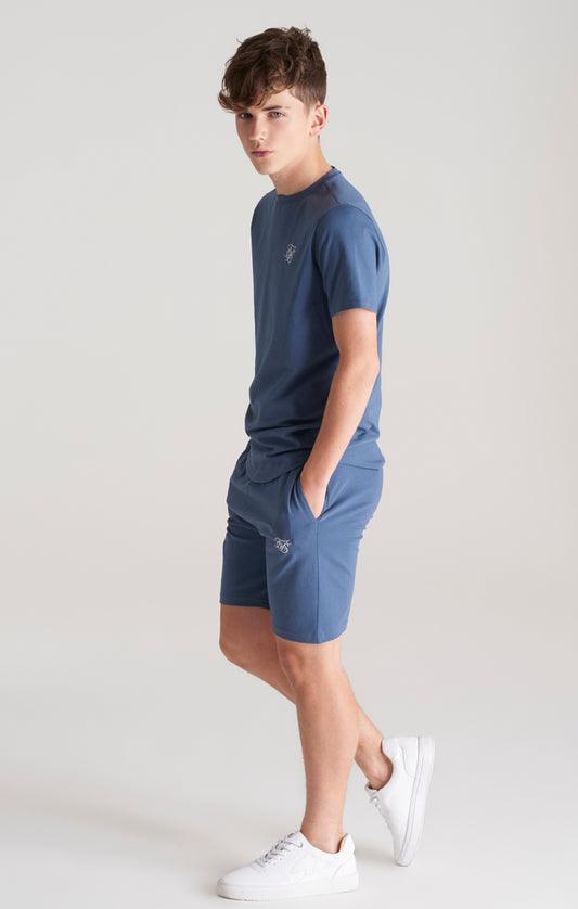 Conjunto SikSilk camiseta y pantalón corto - Azul pastel