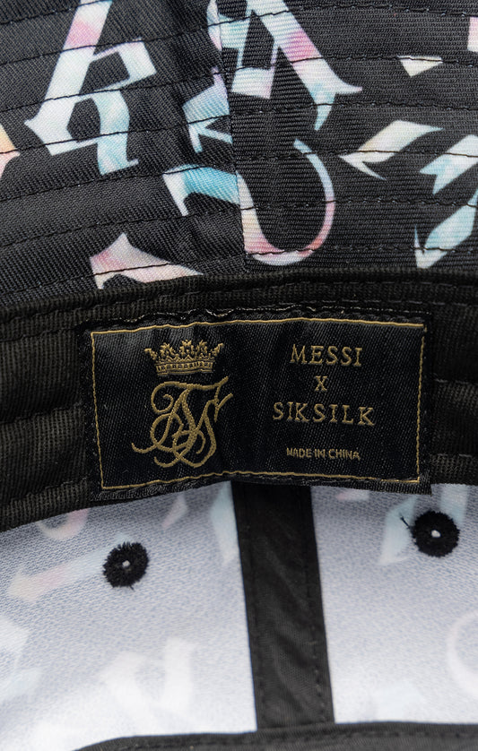 Messi x SikSilk AOP Bucket Hat - Black