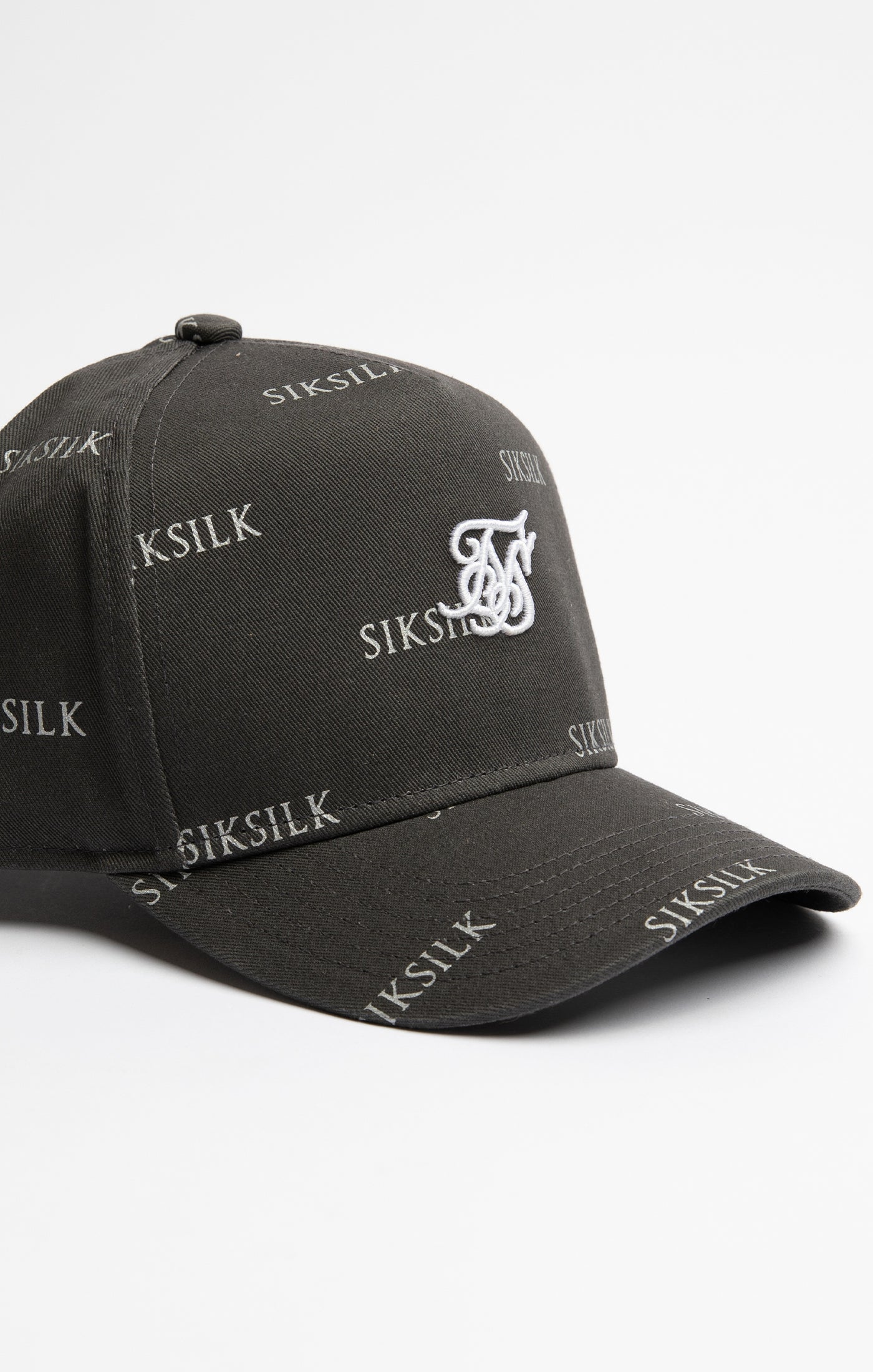 Cargar imagen en el visor de la galería, Gorra trucker SikSilk con estampado completo - Gris y plateado (3)