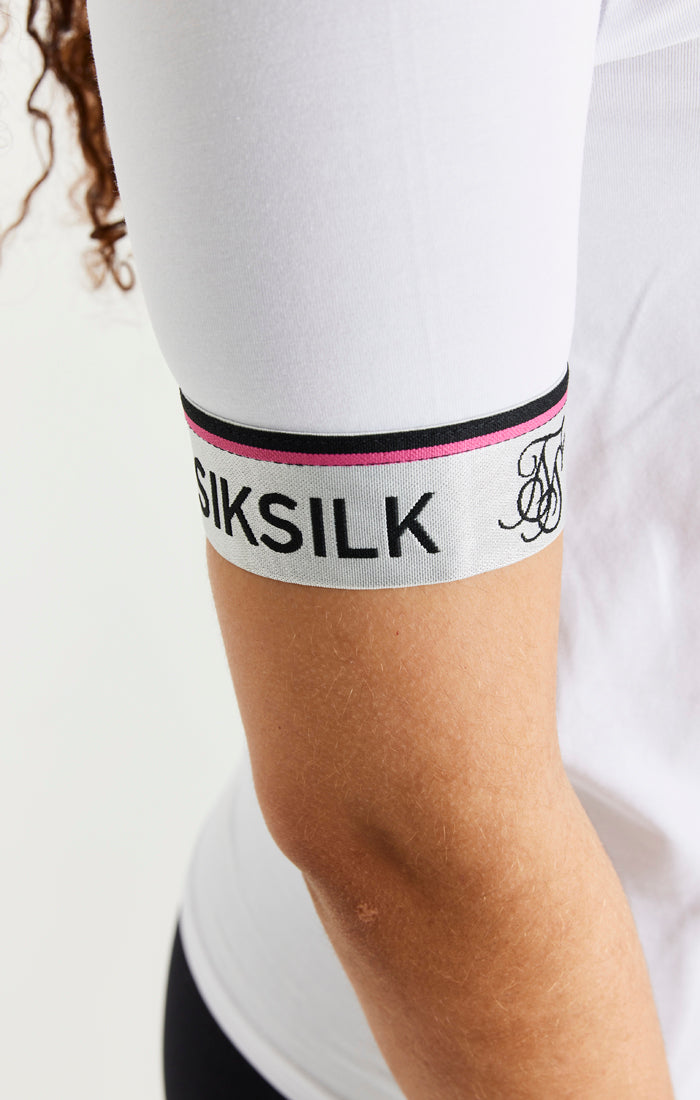 Cargar imagen en el visor de la galería, Camiseta boyfriend SikSilk Elettra - Blanco (1)