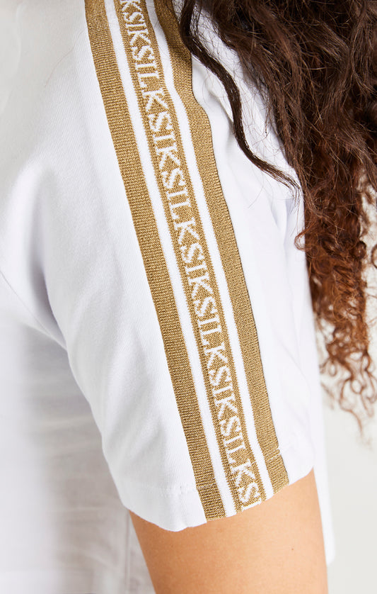 Camiseta cuadrada SikSilk Eminent - Blanco