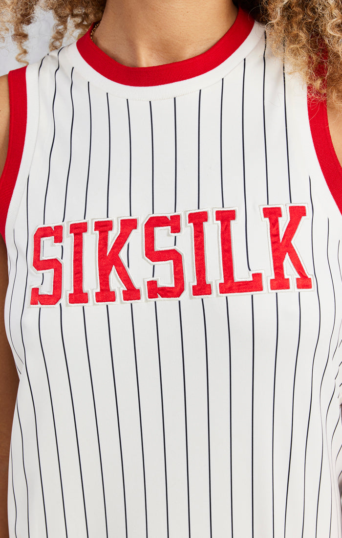 Cargar imagen en el visor de la galería, Space Jam X SikSilk Basketball Dress - Ecru (4)