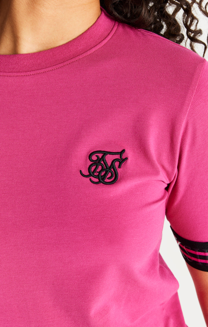 Cargar imagen en el visor de la galería, Camiseta SikSilk con cinta - Rosa (1)