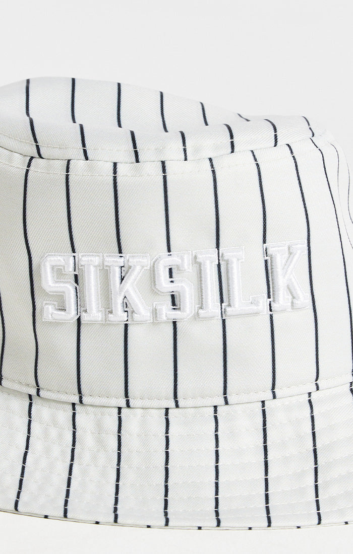 Cargar imagen en el visor de la galería, Ecru Space Jam x SikSilk Stripe Bucket Hat (3)