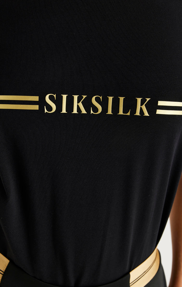 Cargar imagen en el visor de la galería, Camiseta cuadrada SikSilk Supremacy - Negro (2)