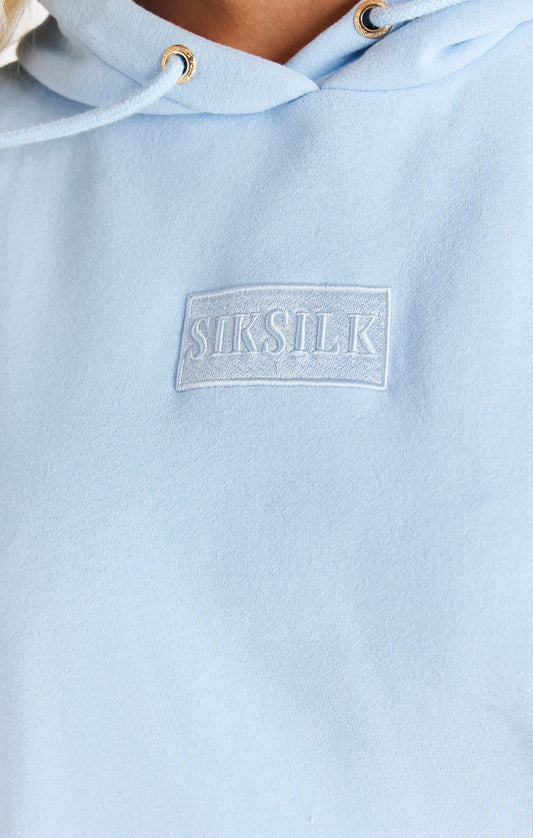 Sudadera extragrande SikSilk Deluxe con capucha - Azul