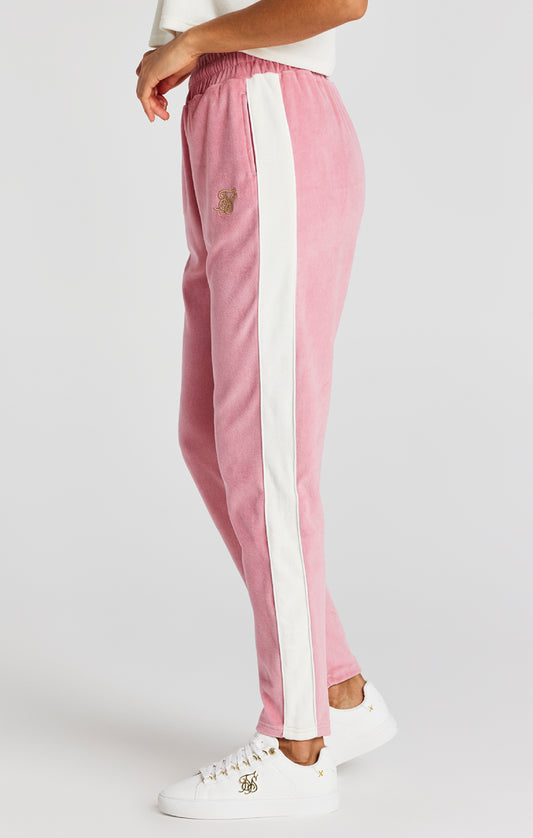Pink Velour Track Pant